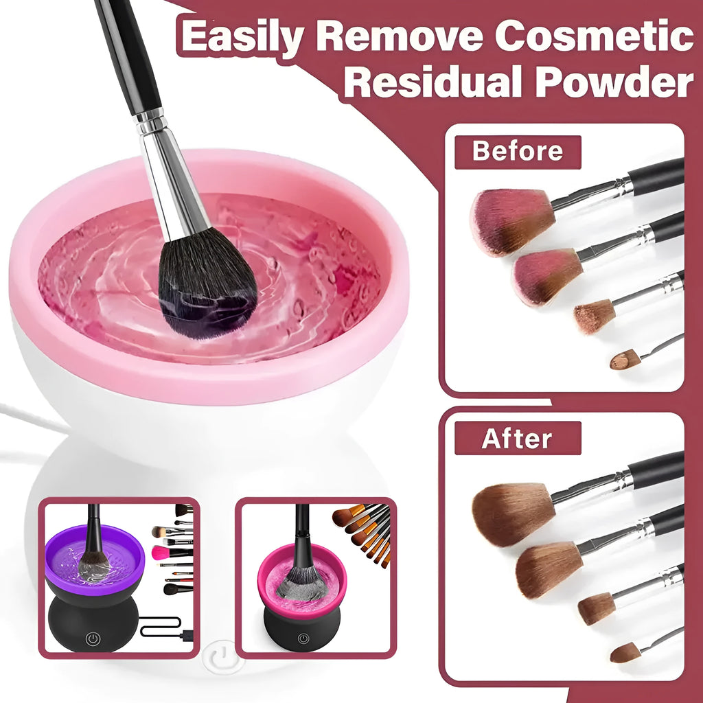 Electric makeup brush cleaner machine 80r/min portable USB