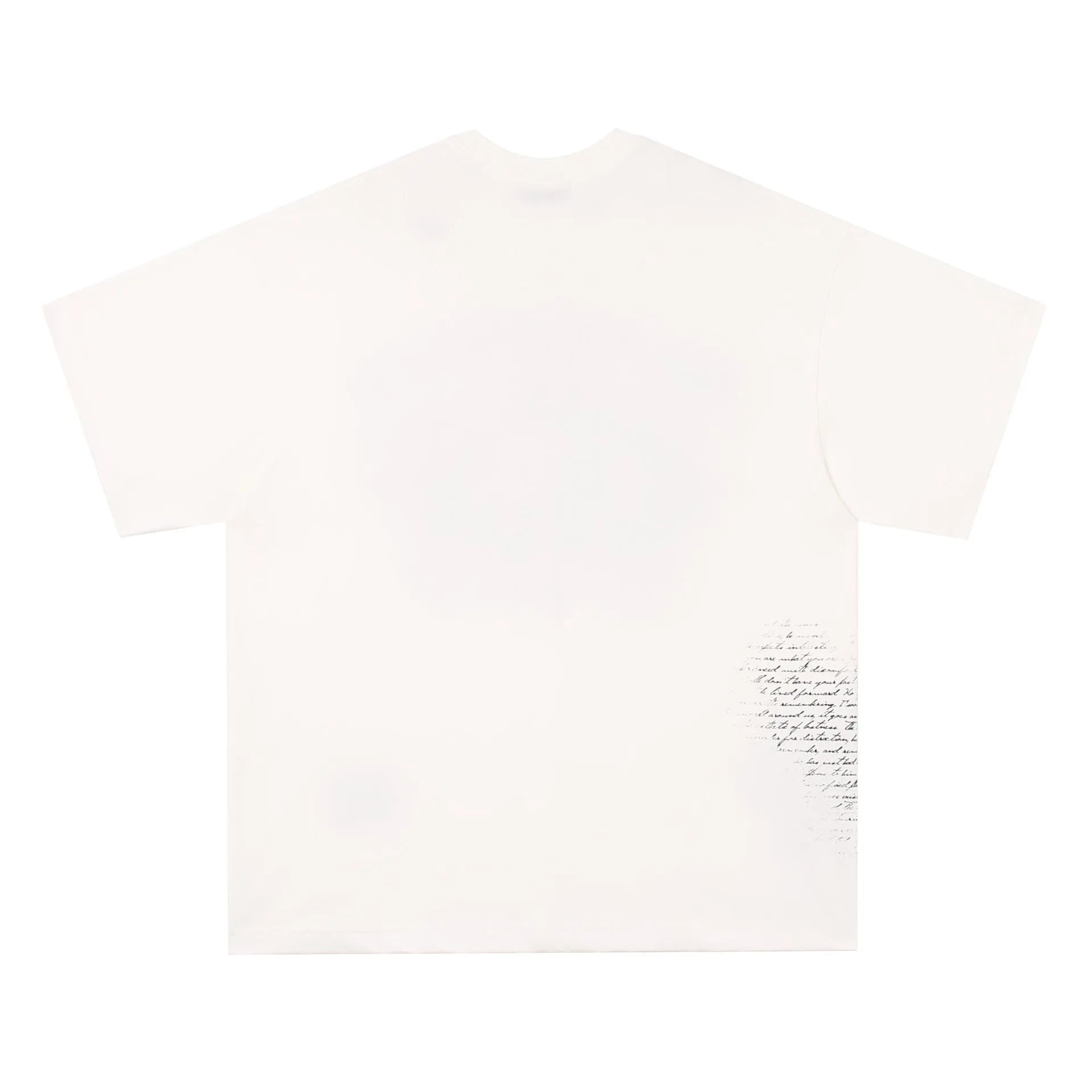 American retro hip hop gothic pure cotton T-shirt with letter design in black and white colour options