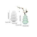 Three-layer circle vase silicone mold in irregular shape for baking and craft projects