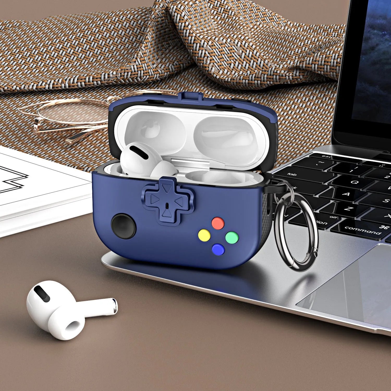 Frosted TPU PC protective cover for Apple AirPods, available in multiple colours, with all-inclusive design
