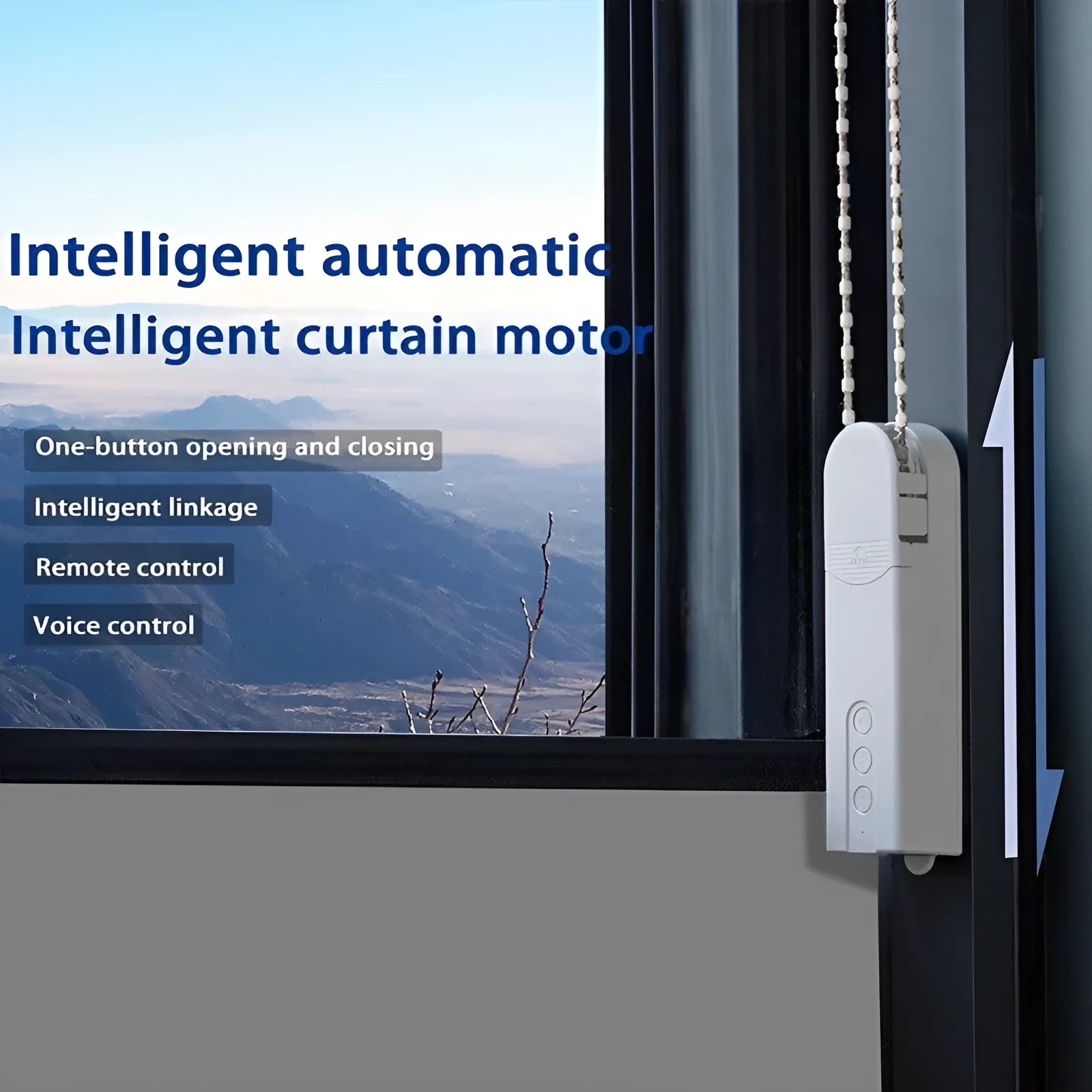 Smart motor for Venetian blinds and roller blinds with WiFi Bluetooth app control, 8kg torque, 10m range