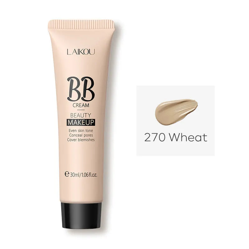 30ml tube of BB cream in one of nine shades, including Ivory White, Brightening, and Chocolate.
