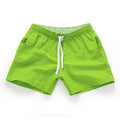 Men's straight leg beach shorts in multiple colours with grinding process polyester fabric