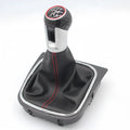 Manual gear lever dust boot handball with leather handle for Volkswagen Golf 5 6 7 models