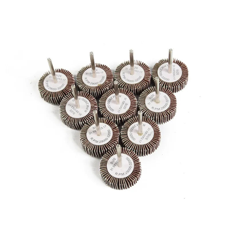 80 grit shutter grinding head with handle louver impeller abrasive cloth wheel 32mm