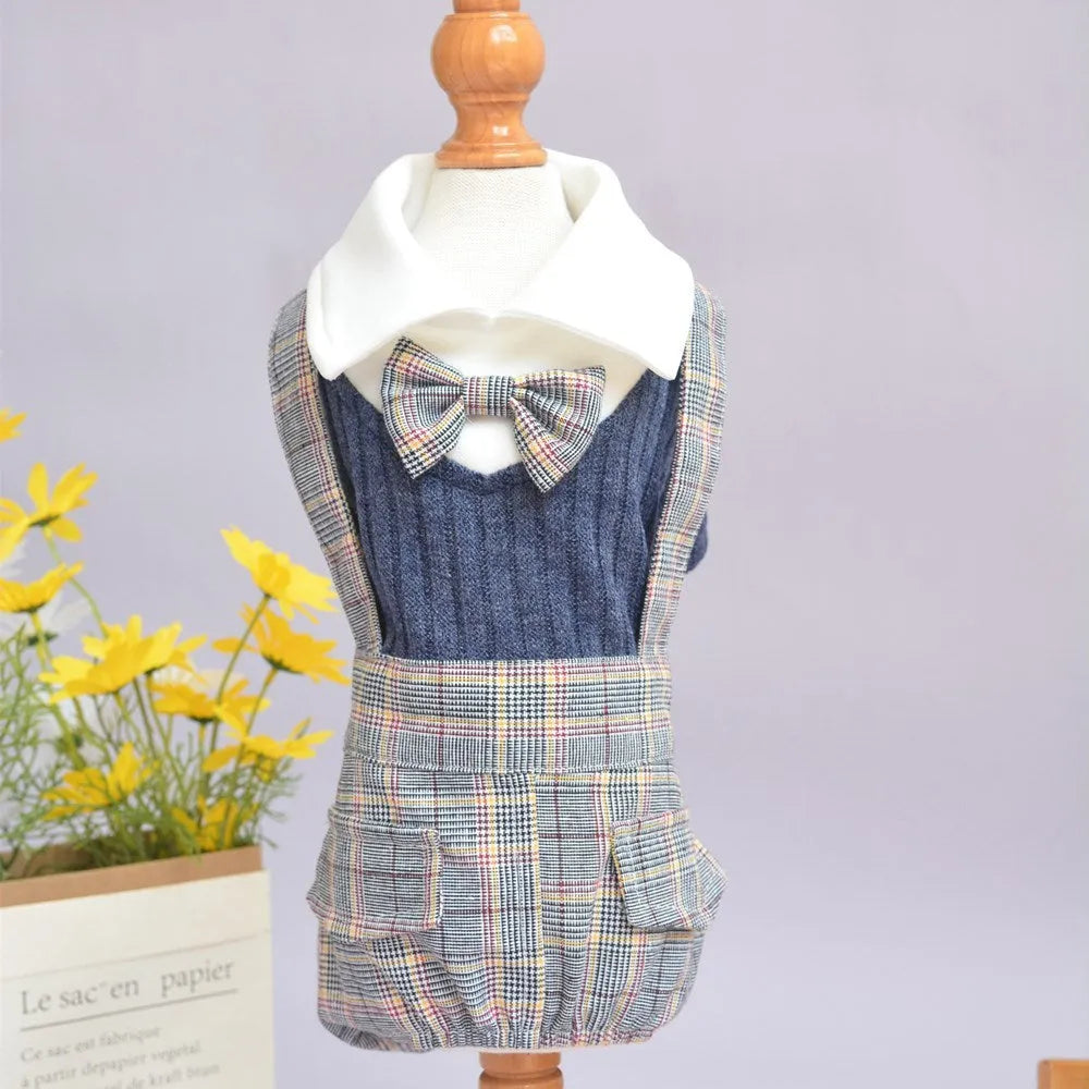 Cotton dog shirt suit in dark blue and orange colours available in S M L XL 2XL sizes