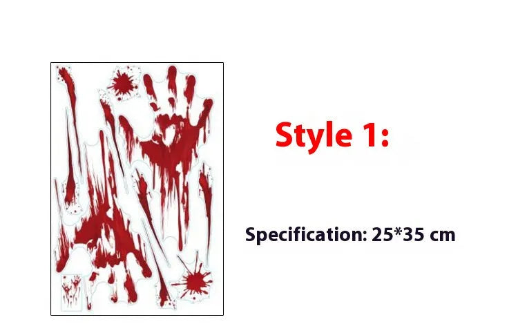Hot Blood handprint wall sticker decoration PVC 25x35cm with style options