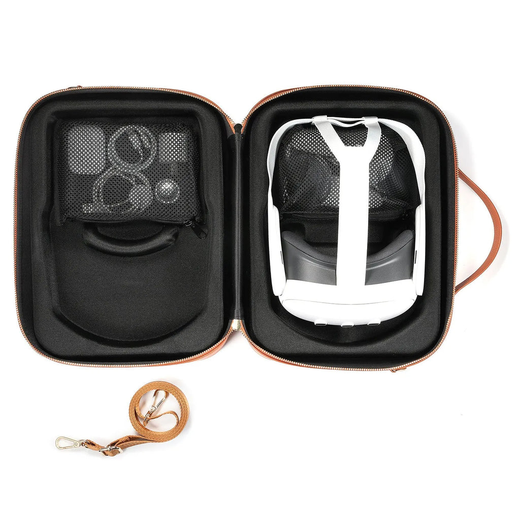 Vision Pro MR glasses superfiber storage box in black colour measuring 32.5cm × 24.5cm × 11.5cm