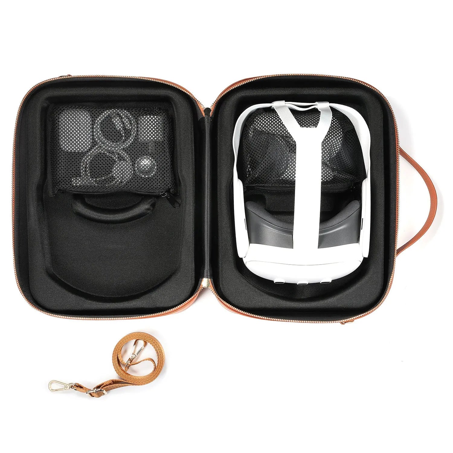 Vision Pro MR glasses superfiber storage box in black colour measuring 32.5cm × 24.5cm × 11.5cm