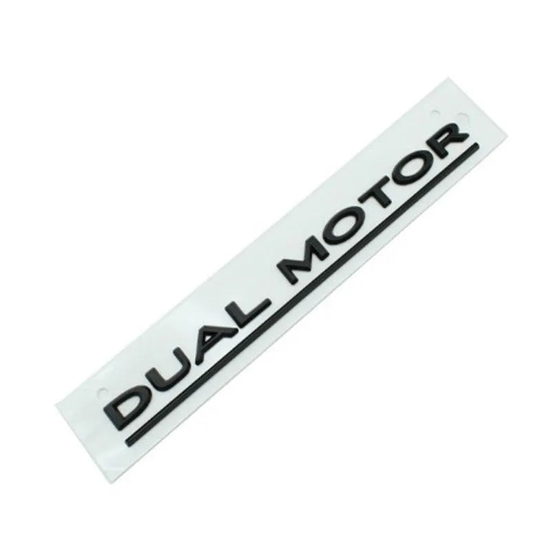 Tesla Model 3 double motor bumper sticker in ABS plastic, 19cm long.