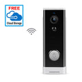 White wall-mounted network camera with 1080p resolution for mobile phone remote monitoring and intercom