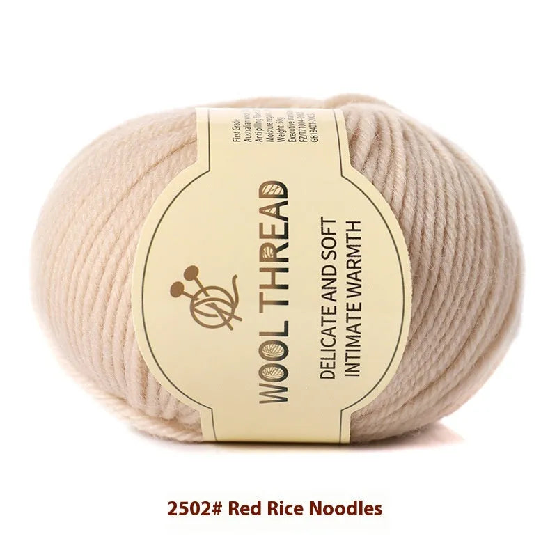 Roll of domestic wool knitting yarn for 10 needles in various colours including green, red, and blue