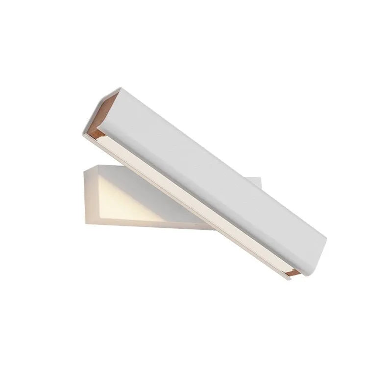 Modern minimalist bedroom wall lamp creative staircase design rotating shade black finish
