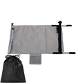 Portable children's aircraft pedal seat extender with drawstring storage pocket in blue colour
