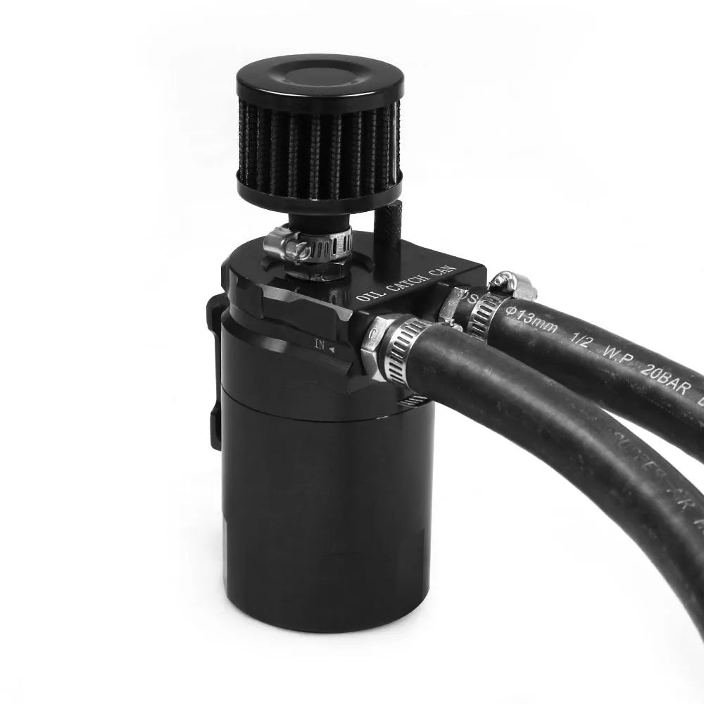 Aluminium alloy oil catch can for Ford Expedition in black, red, blue, and silver colour options