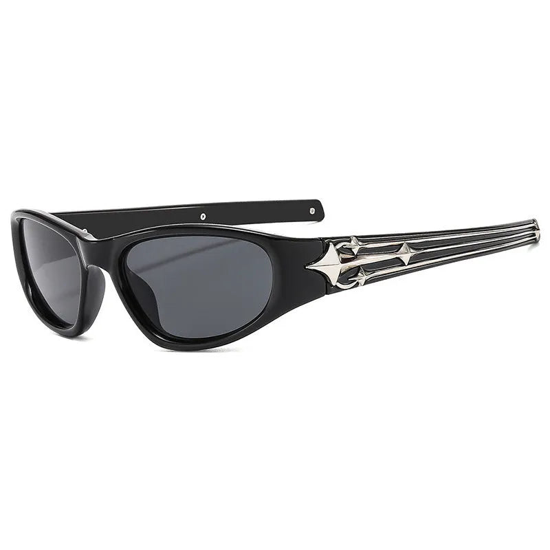 Windproof polycarbonate sunglasses with category 3 UV lenses in six colour options