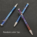 Titanium alloy magic colour gun bolt handle ball pen showing mechanical design details