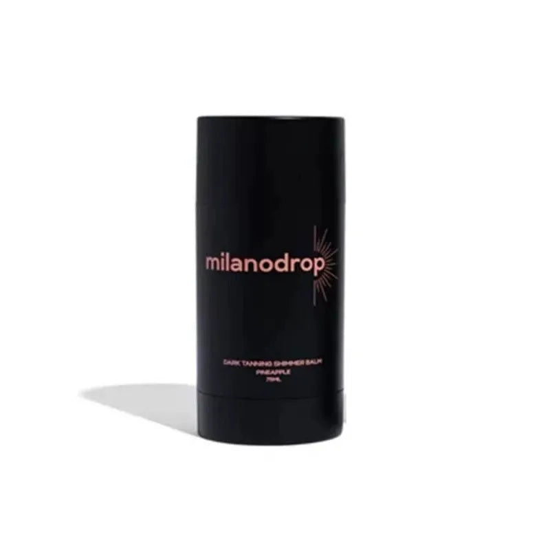 Black matte sun tanning liquid set showing 50ml tanning drops bottle and 75ml tanning flash cream bottle.