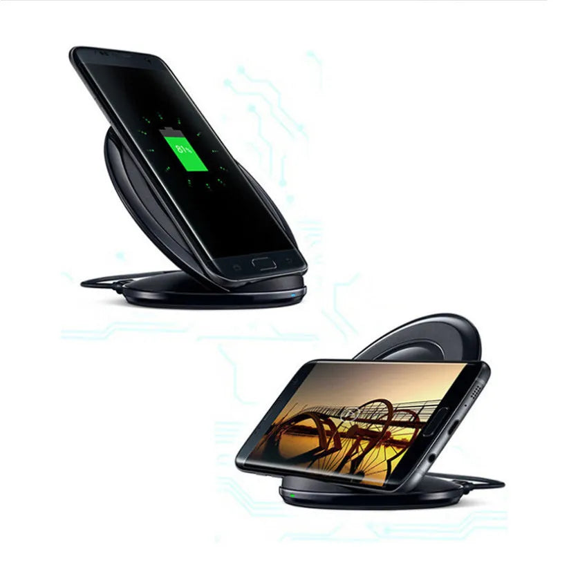Qi wireless charging pad for Galaxy Note Edge with LED indicator in black or white colours