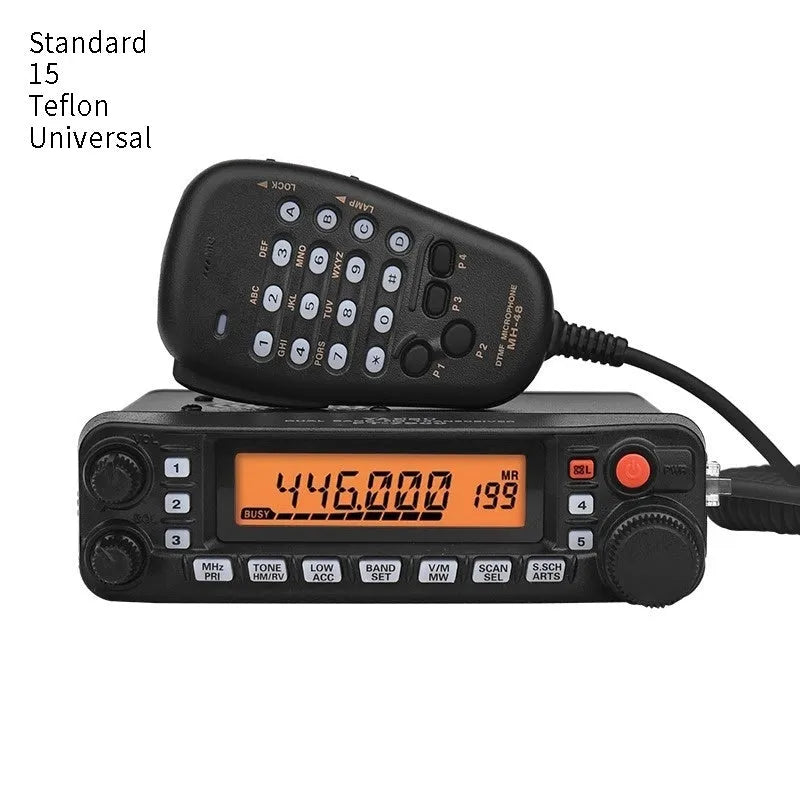 High-power car interphone with anti-interference function for self-driving tours, shown with antenna options.