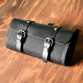Camel Bag Knight cotton messenger bag in retro style with organiser pockets, shown in army green.