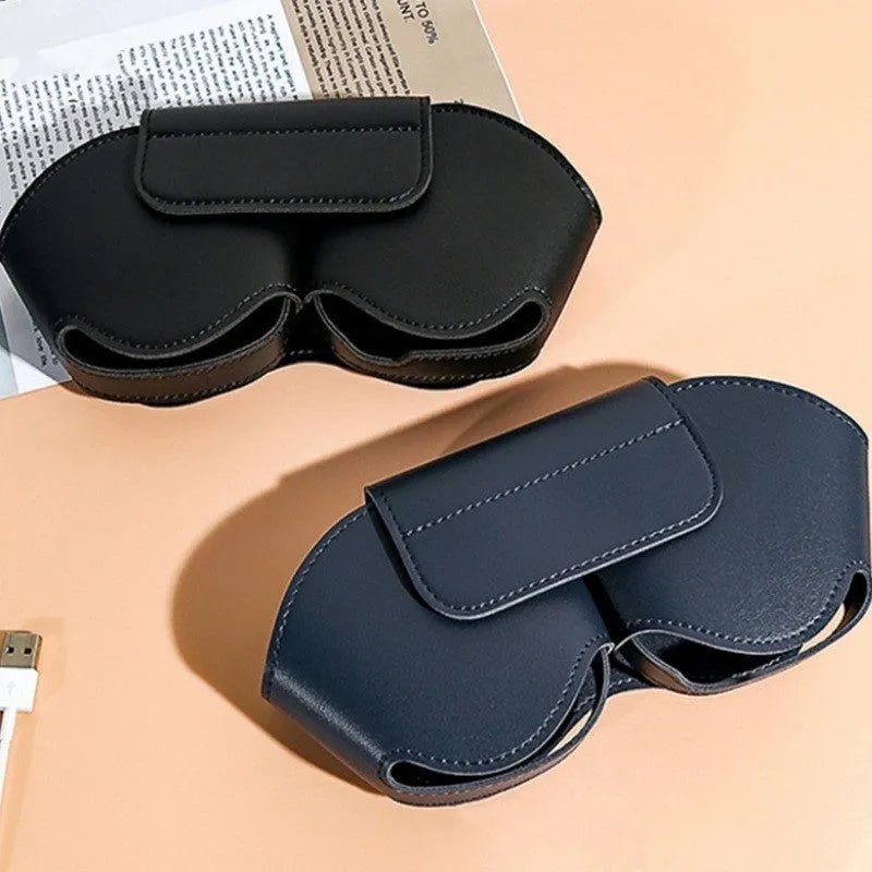 PU leather protective case for Apple AirPods Max headphones in black, red, white, green, and blue.