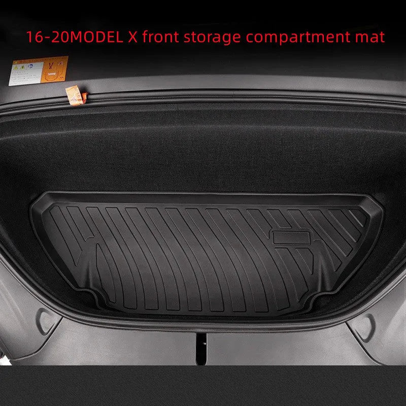 Rubber and TPE floor mat set for Tesla Model 3, Model Y, Model S, and Model X cars