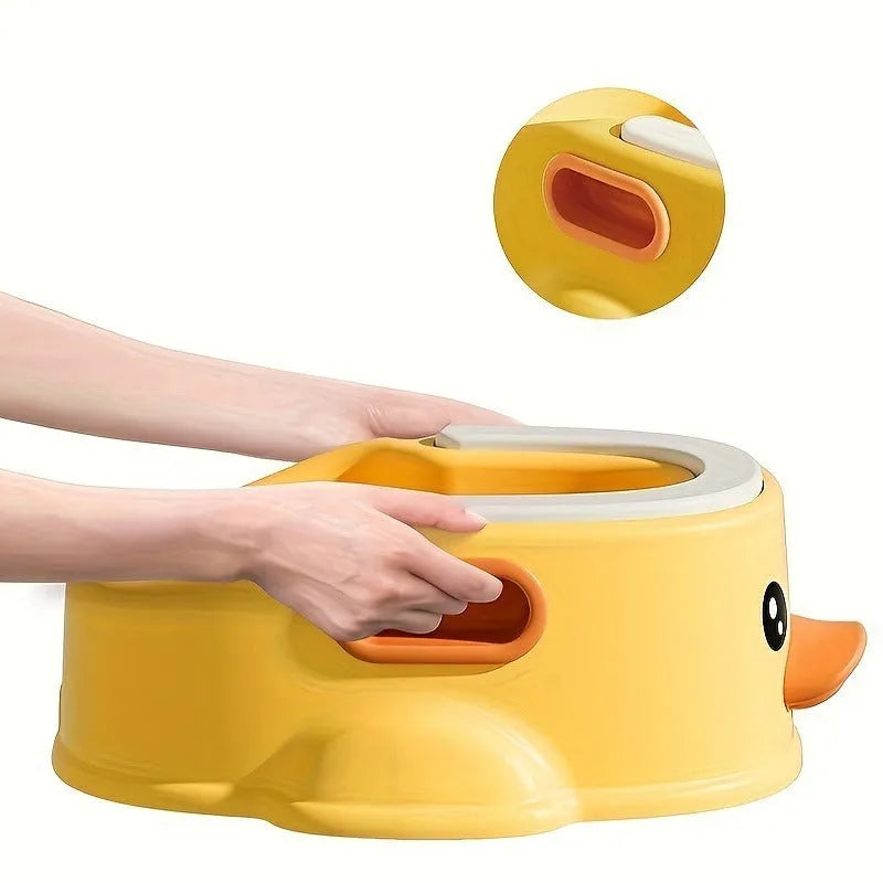 Blue PVC duck-shaped bathtub for washing dogs and cats without electricity