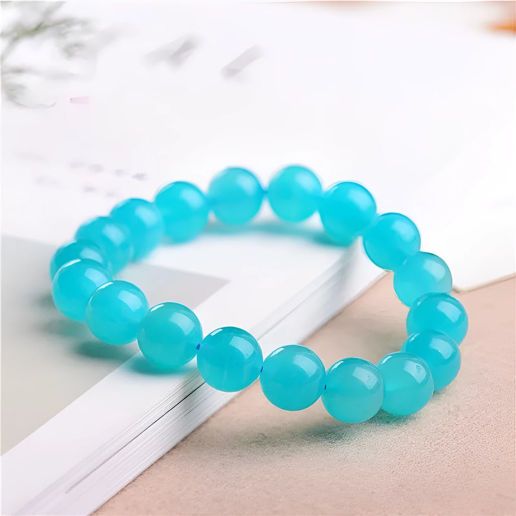 7A grade Amazonite natural scattered beads in ice colour with polished surface