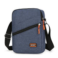 Oxford cloth crossbody commuter bag in black, navy blue or silver grey with urban simplicity styling