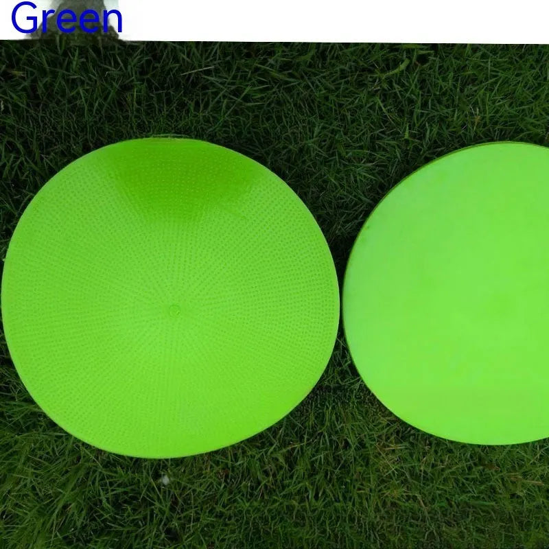 Soft TPE football training target pad with 23cm diameter in multiple colour options