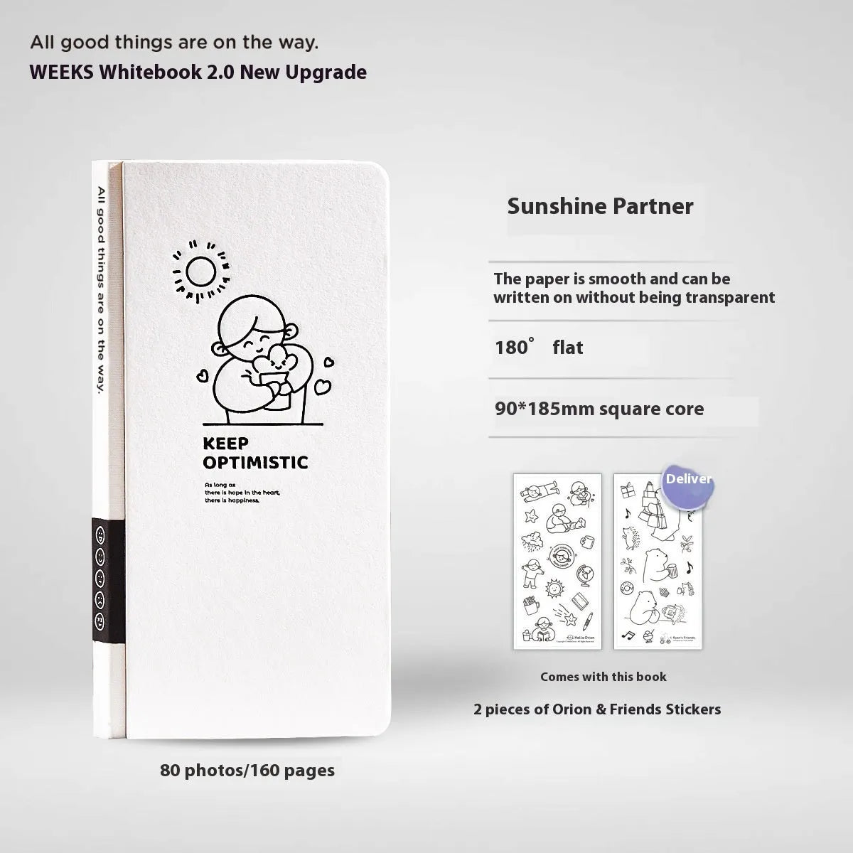 Paper mesh notebook with plaid pages and decorative stickers in A6 9x14cm size