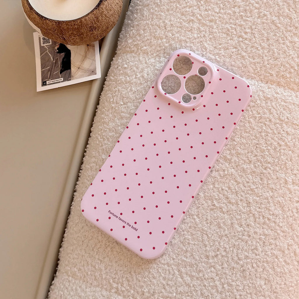 Soft TPU silicone phone case with wavelet dots in lemon yellow for iPhone 16 Pro Max