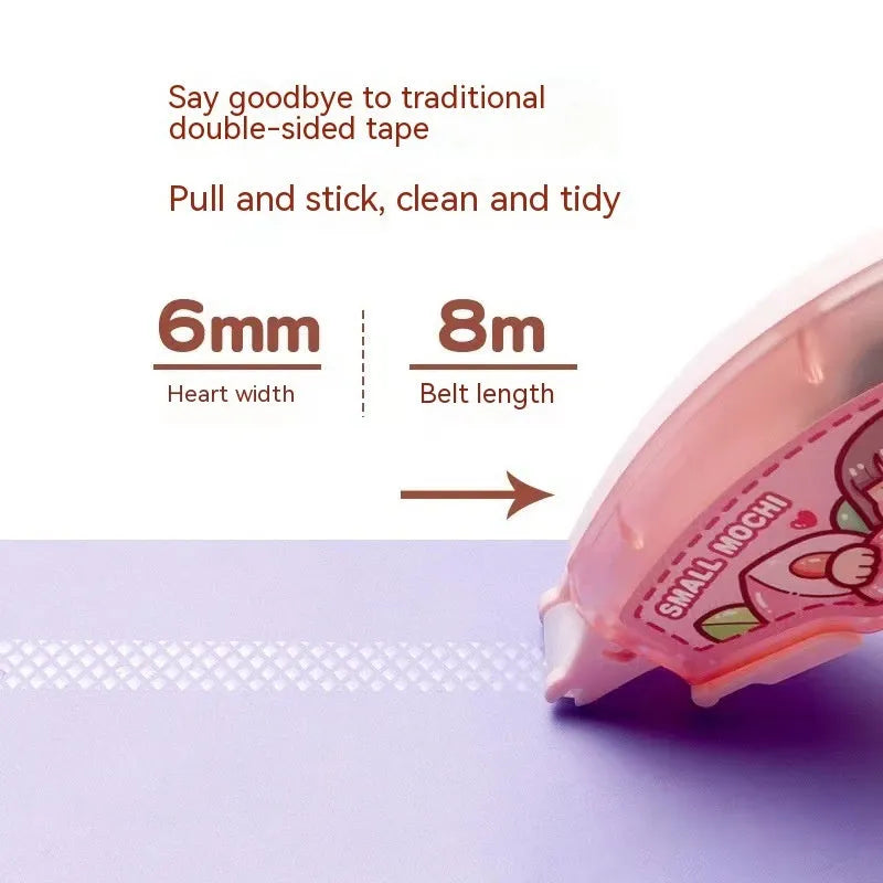 Dotting glue dispenser in juice colours with traceless double-sided adhesive for paper crafts