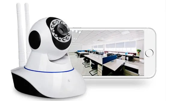 Wireless indoor dome camera with 1080P HD resolution and 3.6mm lens in plastic case
