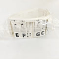 Set of white cardboard piano note stickers for 88-key keyboard, showing colour bars or black notes option.