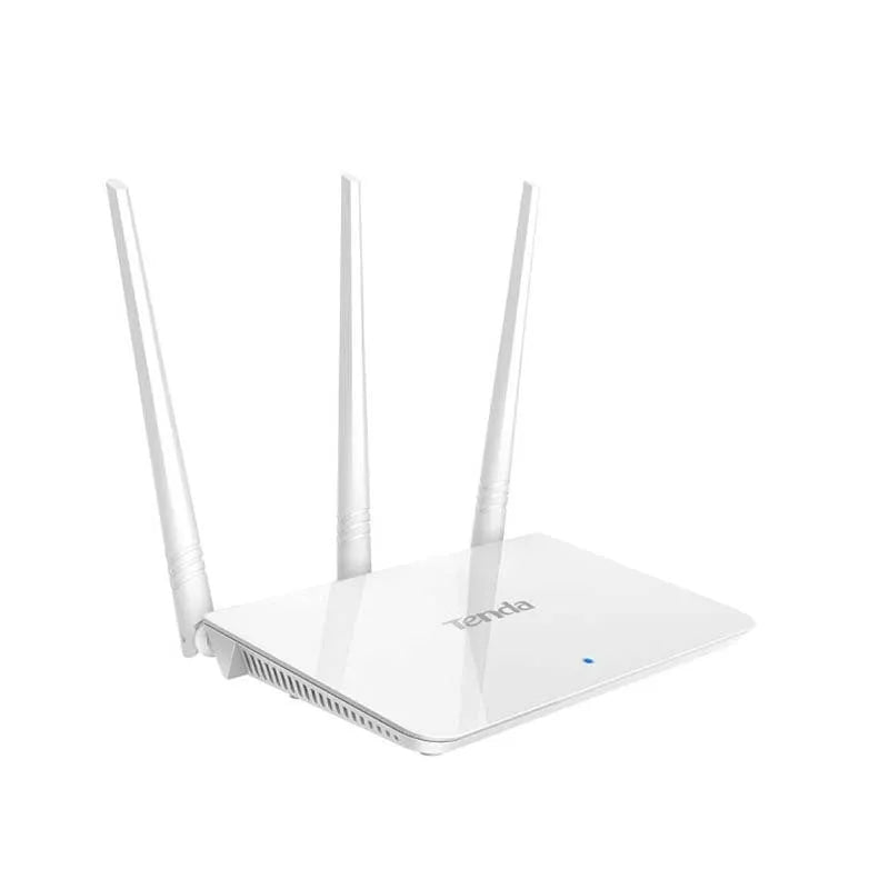 White plastic dual-band wireless router with 2.4G and 5G frequency support