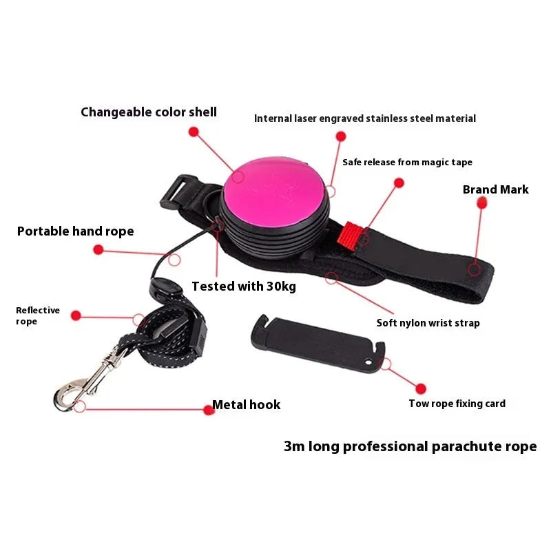 3-metre explosion-proof automatic retractable dog leash in six colour options