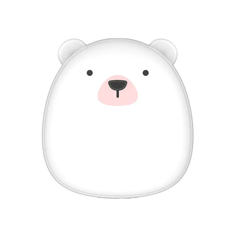 Cute cartoon penguin and polar bear design USB rechargeable electric hand warmer with power bank functionality