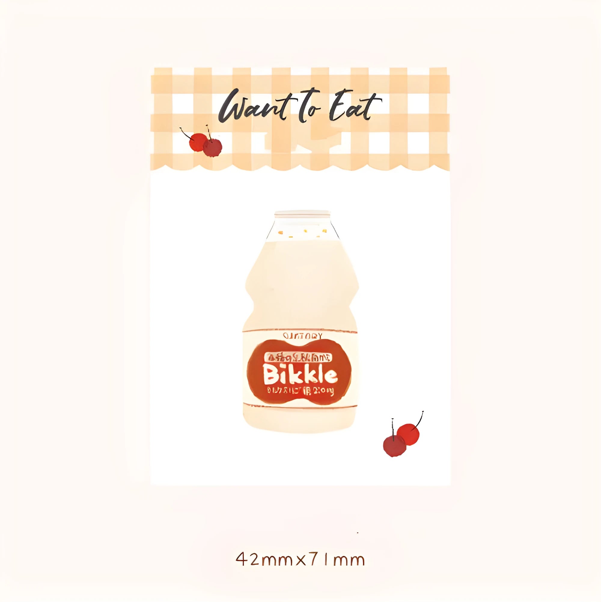 Food-themed bread handbook memo pad with 30 sheets of 80g paper in 85mm x 120mm size