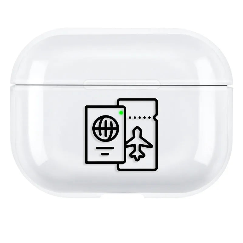 Simple solid colour PC protective shell case for Apple AirPods Pro 3 earphones