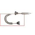 S925 sterling silver punk nail stud earrings in straight and curved nail designs
