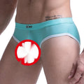 Men's ice silk bazooka briefs with bullet separation pouch in multiple colour options