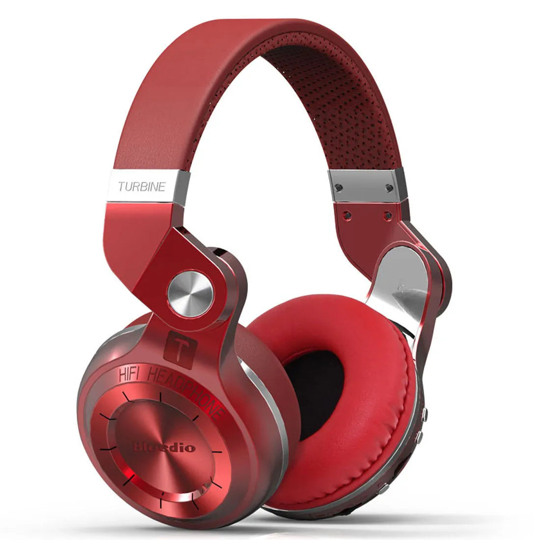 Bluetooth headset with plug-in subwoofer card in black, red, blue or white colours