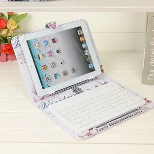Bluetooth wireless keyboard and protective case set for tablets and mobile phones in multiple colour options