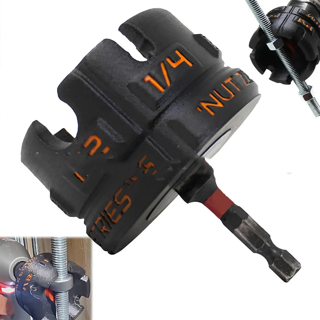 Plastic nut removal bolt extractor tool for quick fastener removal with drill