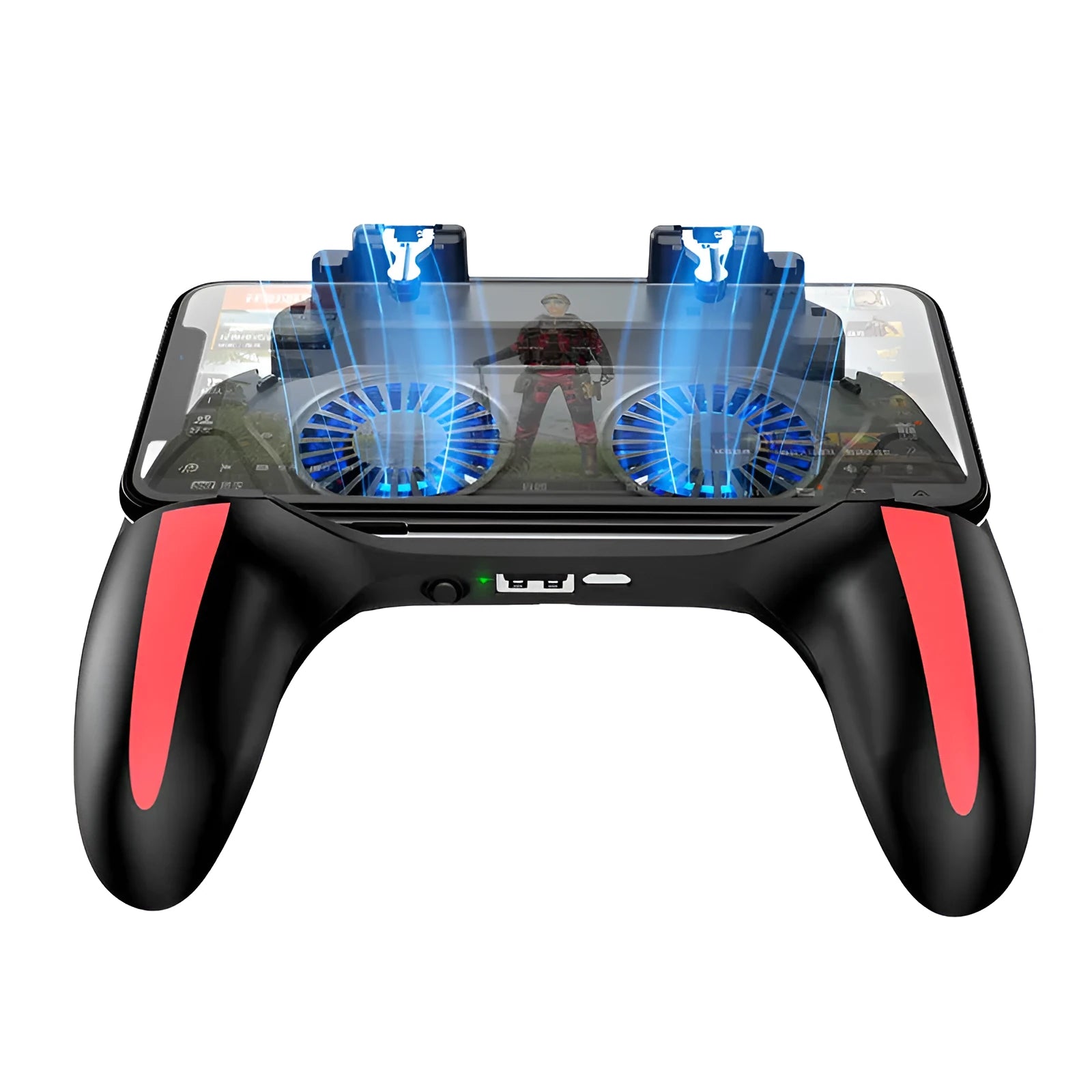 H10 mobile game controller for Android smartphones with touch screen and 5000mAh battery option.