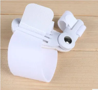 Blue Hallux Valgus Corrector adjustable splint with antibacterial velvet lining on a white background.