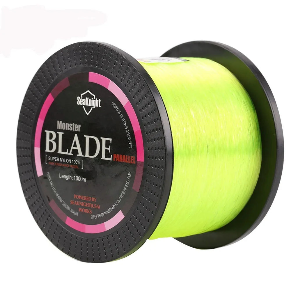 Seaknight 1000 nylon fishing line spool in multiple diameters and colours