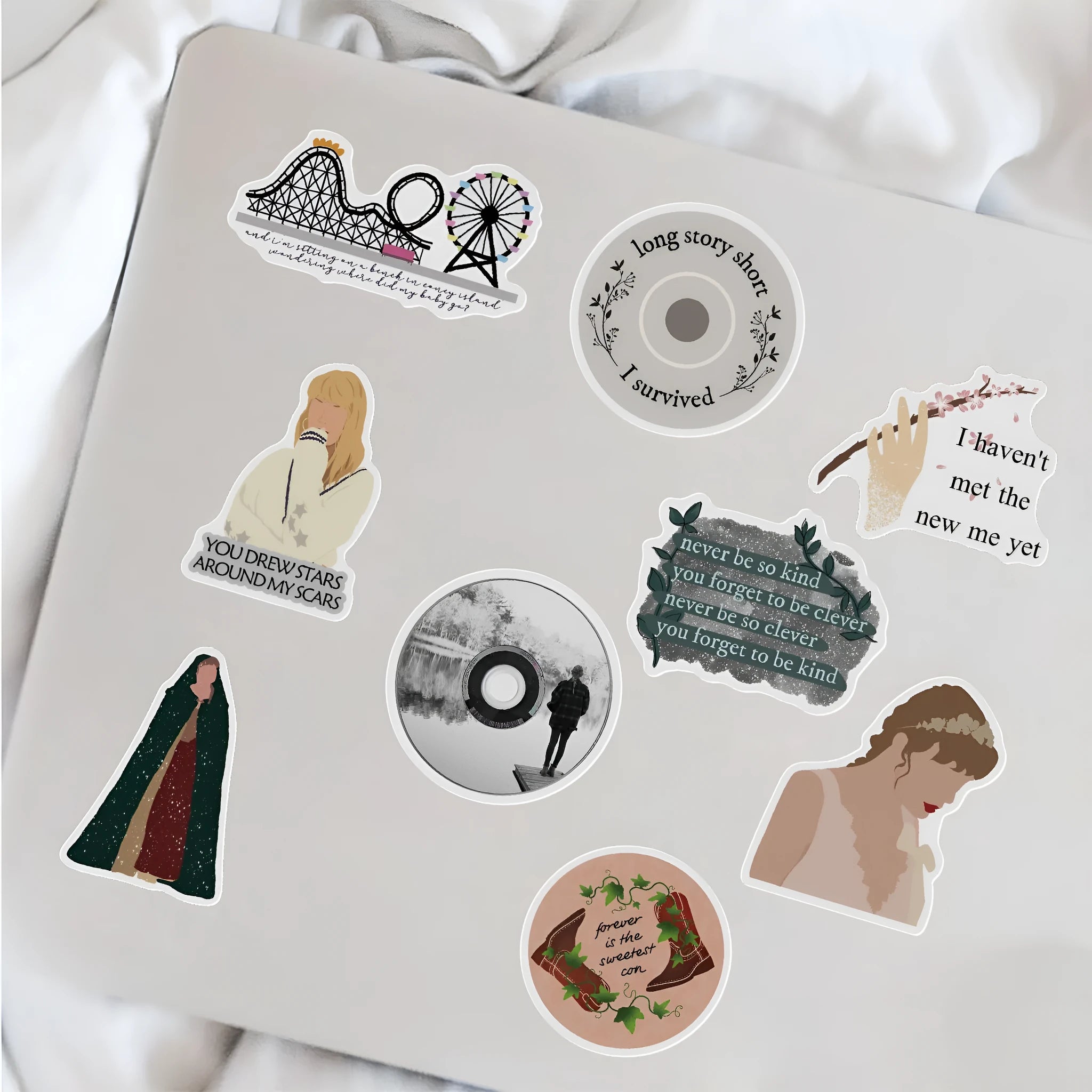 50 waterproof graffiti cartoon adhesive stickers for luggage and notebook decoration measuring 4-6cm